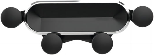 LXQTAO Car Phone Holder - Silver Tone Telescoping Phone Stand for Car Vent Gravity-Based Mini Cartoon Car Phone Bracket Unfolding Car Phone Mount