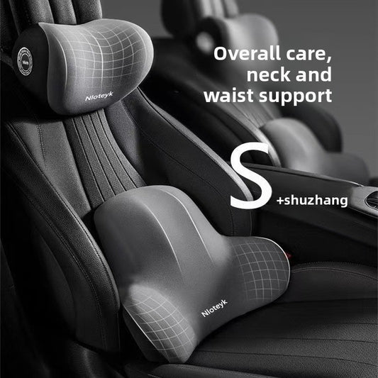 Memory Foam Car Neck Pillow and Lumbar Support